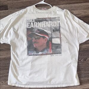 Hanes White Graphic Tee with Racing Design